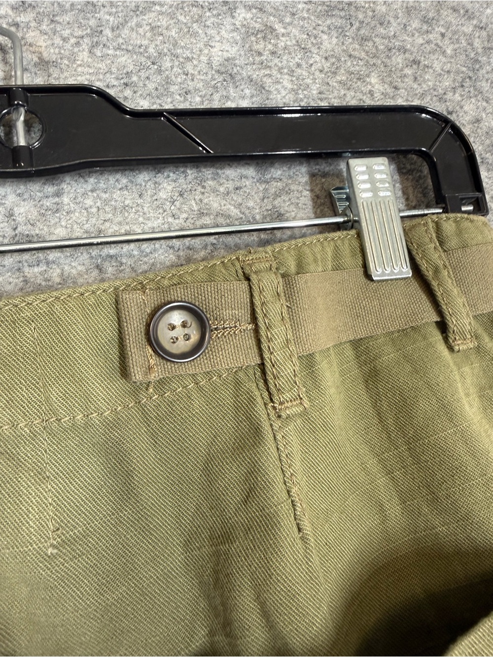 One Teaspoon Olive Green Distressed Denim Shorts Size 25 Boho Festival Cutoff - Picture 12 of 14